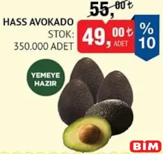 HASS AVOKADO YEMEYE HAZIR ADET fiyat ve kampanya bilgisi